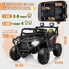 JOYRACER 24V 4WD/2WD Switchable Kids Ride on UTV, 2-Seater Electric Car Toys with Remote, MP3/USB/Bluetooth Music, Horn & LED - 3 of 4