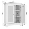 VANIRROR Rattan Accent Cabinet Organizer,  Freestanding Accent Chest Storage With Adjustable Shelf, Accent Cabinet Organizer For Bathroom, Living Room - 4 of 4