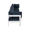 Meridian Furniture,Nizuc Water Resistant Fabric Outdoor Patio Modular Sofa - 3 of 4