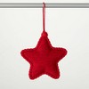 5"H Sullivans Christmas Red White Plush Star Ornament  Red-White - 3 of 3