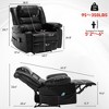 Grungis Faux Leather Massage Chairs,Recliner Chairs with 8-Point Massage and Lumbar Heating for Living Room - 3 of 4
