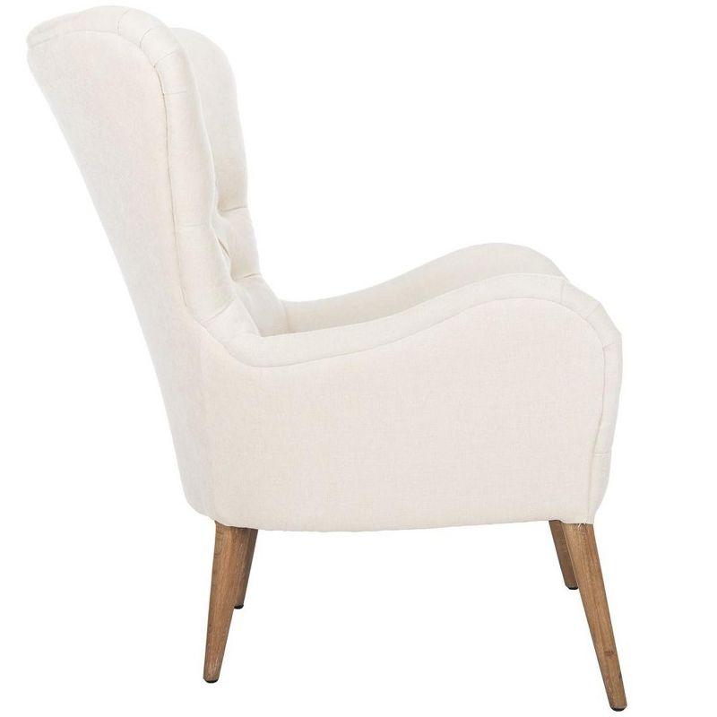 Brayden Contemporary Wingback Chair - Off White - Safavieh., 4 of 10