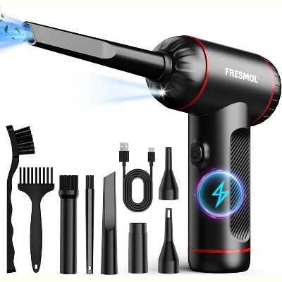 Cordless Electric Air Duster with 3 Adjustable Speeds, Rechargeable Air Blower for Keyboard and Electronics Cleaning