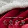 Bedsure Faux Wool Blanket–Solid Color Throw, Ultra Soft and Warm Reversible Blanket for Bed or Couch - 4 of 4