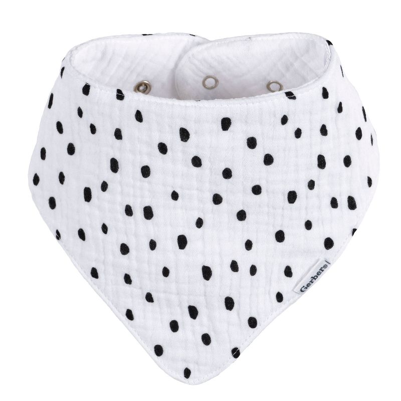 Gerber Neutral Baby Muslin Bandana Bibs - One Size Fits Most - 10-Pack, 5 of 10