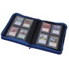 BCW Z-FOLIO 4-POCKET Toploaders Album Blue HOLDS 160 Cards Side Loading Zipper - 2 of 3