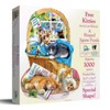 Sunsout Free Kitties 1000 pc Special Shape  Jigsaw Puzzle 97058 - 2 of 4