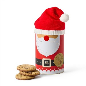 M&S Santa Chocolate and Salted Caramel Christmas Cookie Tin - 6.9oz - 1 of 3