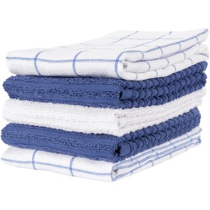 Set Of 5 Lakewood Reverse Terry Kitchen Towel Set - 16 x 28 - 1 of 3