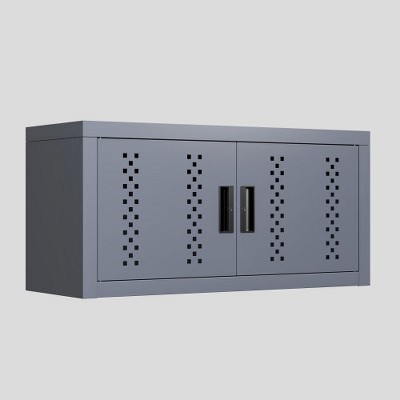LunaLulinlk Metal garage cabinet with door, wall-mounted storage cabinet, floating tool cabinet for basements, kitchens, and warehouses