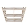 71.9" 8 Shelf Room Divider Unfinished - International Concepts: Farmhouse Style Bookcase, Hardwood Frame - image 4 of 4