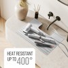Maplefield Bathroom Foldable Sink Cover - Heat Resistant Silicone Mat & Makeup Mat - Bathroom Space Saver Sink Cover (Gray) - 4 of 4