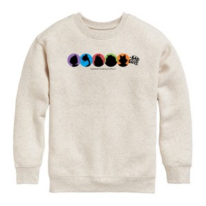 Boys' - The Bad Guys - Mr. Wolf and Friends Silhouettes Graphic Long Sleeve Fleece Sweatshirt - 1 of 4