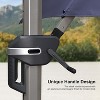 PURPLE LEAF Deluxe Aluminum Outdoor Patio Umbrella Square Cantilever Umbrellas - 2 of 4