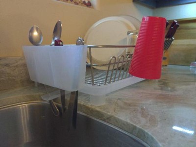 Dish Drying Rack, Sterilite Dish Rack with Self Draining Base, Black –  DaysMarketplace