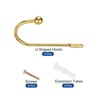 Unique Bargains U Shaped Screw Wall Mounted Towels Curtain Holdback 4 Pcs - 3 of 4