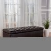 Modern Upholstered Tufted Chelsea Storage Ottoaman for bedroom living room,brown-Christopher Knight Home - 3 of 4