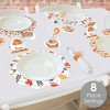Big Dot of Happiness Fall Pumpkin - Halloween or Thanksgiving Party Paper Charger and Table Decorations - Chargerific Kit - Place Setting for 8 - 2 of 4