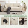 CAVINAS Chenille Sofa Bed with LED light and USB Charging Port,Upholstered Loveseat Sofa with Storage Bag for Living Room,Bedroom - 4 of 4