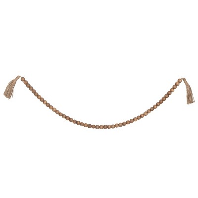VIP Wood 42.75 in. Brown Beaded Garland