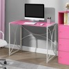 Breighton Home Nova Folding Desk in Pink/White - 2 of 4