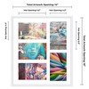 PosterPalooza | White Finish Collage Frame - White Mat, 20 Frame Sizes to Choose From, UV Acrylic - 2 of 4