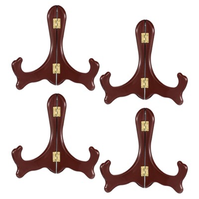 Unique Bargains Wood-like Plastic Rotatable Foldable Decorative Easels ...