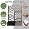 Karl Home 67 Inch Height Outdoor Garden Plastic Planter Box with Trellis - 3 of 4