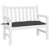 vidaXL Garden Bench Cushion Black - 39.4"x19.7"x2.8" - Oxford Fabric, Hollow Fiber Filling for Outdoor/Indoor Use - 2 of 4