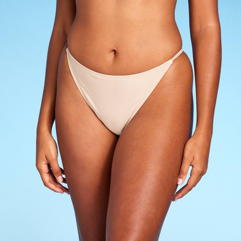 Women's Low-rise Ultra Cheeky Bikini Bottom - Shade & Shore™ Tan Shine L :  Target