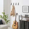Danya B. 4 Piece Dark Brown Cast Iron Musical Note Treble Clef Decorative Wall Sculpture Figure Utility Hook Set - 4 of 4