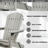 CAVINAS 2-Piece Premium Hemlock Wood Outdoor Folding  Adirondack Chair, Garden Outdoor Chair, Portable Chairs for Adults, Outdoor Folding Chairs - 4 of 4