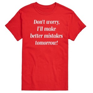Men's - Instant Message - Better Mistakes Tomorrow Short Sleeve Graphic T-Shirt - 1 of 4