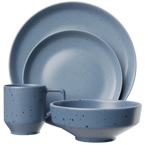 American Atelier Reactive 4-piece Stoneware Place Setting, Coffee Mug, Bowl,  Plate Set, Dinnerware Set, Microwave, Dishwasher Safe, Service For 1 :  Target