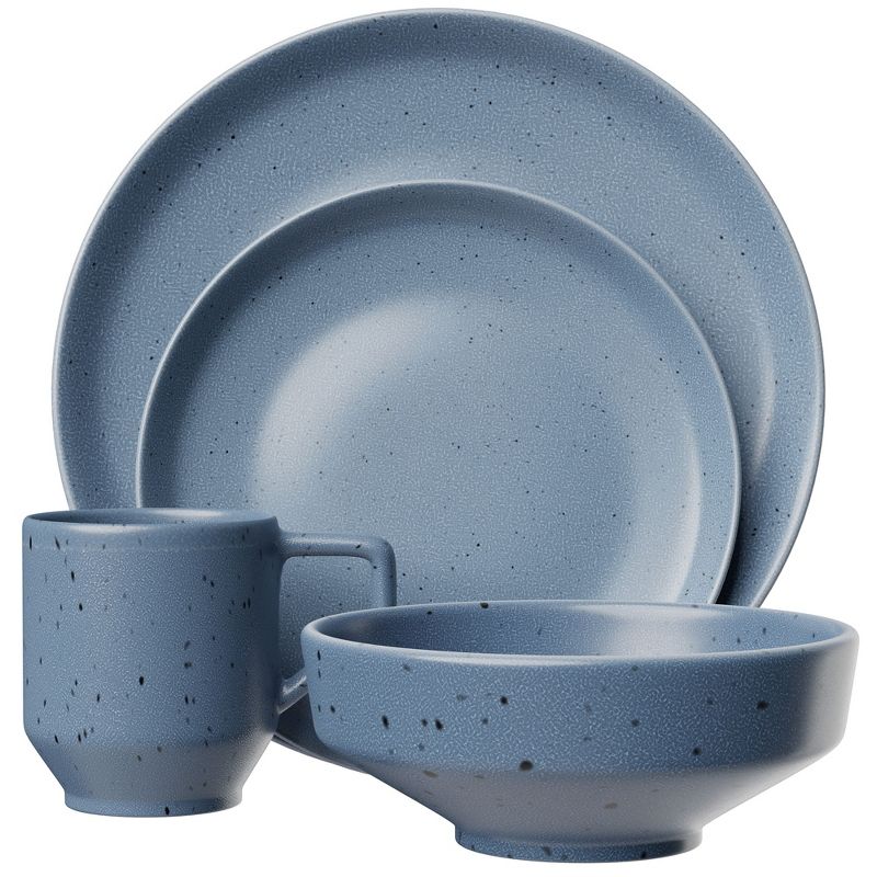 American Atelier Reactive 4-Piece Stoneware Place Setting, Coffee Mug, Bowl, Plate Set, Dinnerware Set, Microwave, Dishwasher Safe, Service for 1, 1 of 14