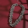 SOHI Women's Crystal Silver Casual Choker Necklace - 3 of 4