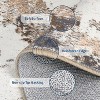 Washable Modern Abstract Non-Slip Rug, Soft Low Pile for Living Room, Entryway, Bedroom Accent - 3 of 4