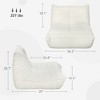 Kumasinova Teddy Fleece Kids Bean Bag Chairs for Adults,Lounge Chair Indoor with High-Density Foam,Bean Bag Chair for Bedroom,Living Room Furniture - 2 of 4