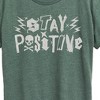 Women's - Instant Message - Stay Positive Punk Short Sleeve Graphic T-Shirt - 2 of 4