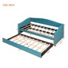 NicBex Twin Size Upholstered Daybed Sofa Bed with Trundle Bed for Bedroom,Living Room,Apartment - 3 of 4