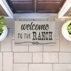 Stupell Industries Welcome To Ranch Entry Printed Outdoor Imitation Sisal Door Mat, design by CAD Designs - 4 of 4