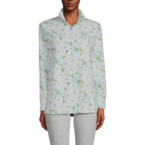 Lands' End Women's Anyweather Fleece Quarter Zip Pullover - 1 of 4