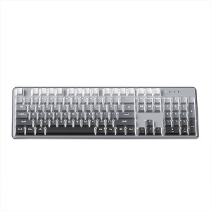 Mechanical keyboard, Gaming mechanical axis silent side engraving gaming office wired keyboard (grey) - 1 of 1