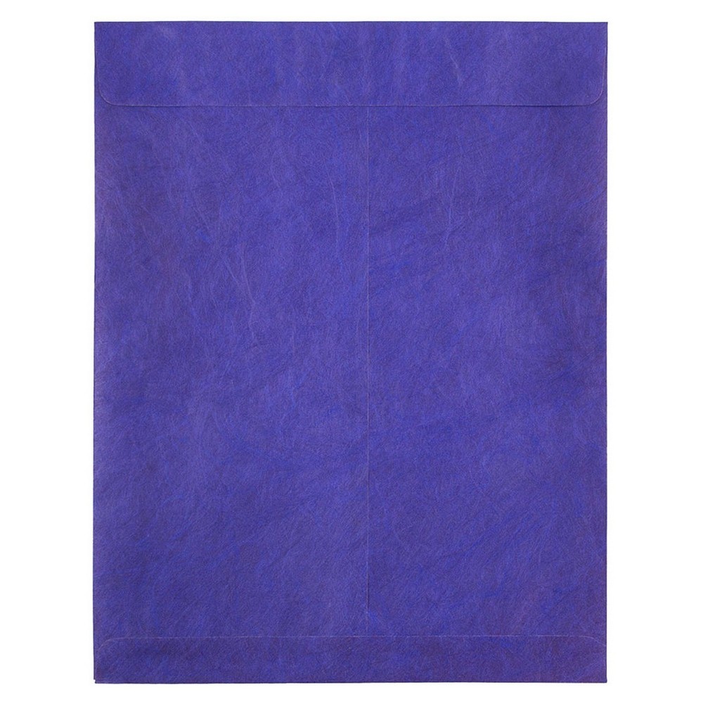 JAM Paper Peel & Seal Envelopes 10" X 13" 10ct - Blue: Self-Seal Mailing Envelopes, Recycled Paper, Gummed Flap
