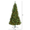 Nearly Natural 7-ft Flat Back Montreal Mountain Artificial Christmas Tree with Pine Cones and Berries - 2 of 4