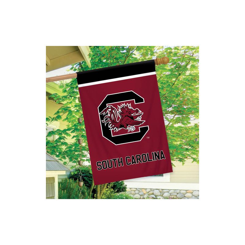 Briarwood Lane South Carolina Fighting Gamecocks House Flag NCAA Licensed 28" x 40", 3 of 4