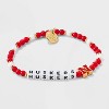 Little Words Project University of Nebraska Beaded Bracelet - 3 of 4