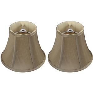 Urbanest Faux Silk Softback Bell Lamp Shade, 5" Top x 9" Bottom x 7" Slant - 1 of 4