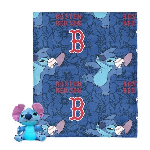 MLB Strike Stitch Hugger Pillow & Silk Touch Throw Blanket Set 40x50 Inches - 1 of 4