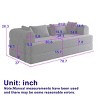Modern Queen Size Convertible Chenille Sleeper Sofa Bed, Folding Floor Sofa Couch for Living Room, Apartment, or Bedroom – The Pop Home - 4 of 4